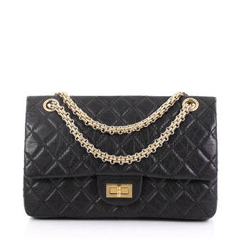 Chanel Model: Reissue 2.55 Handbag Quilted Aged Calfskin 225 Black 39209/1