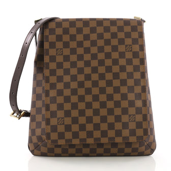 Louis Vuitton Musette Handbag Damier GM Brown 3921220