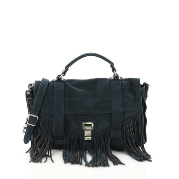 PS1 Fringe Handbag Suede Medium