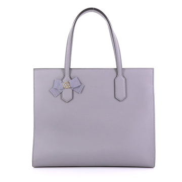 Gucci GG Ribbon Tote Leather Medium Gray 392224