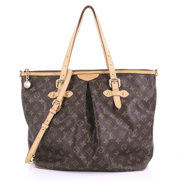 Louis Vuitton Palermo Handbag Monogram Canvas GM Brown 392243
