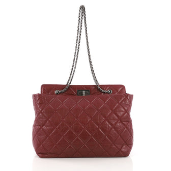 Chanel Reissue Tote Quilted Aged Calfskin Large Red 392247