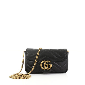 Gucci GG Marmont Flap Bag Matelasse Leather Super Mini 392491