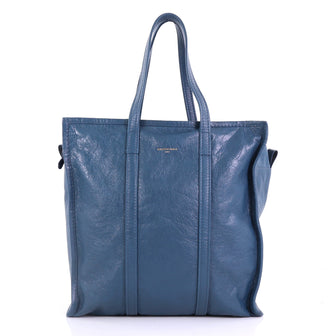 Balenciaga Bazar Tote Leather Medium Blue 392811