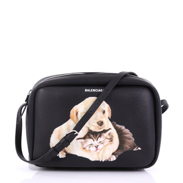 Balenciaga Everyday Crossbody Bag Printed Leather Small 392851