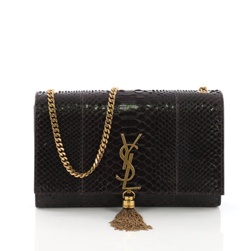 Saint Laurent Classic Monogram Tassel Crossbody Bag Python 392871