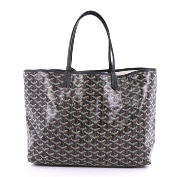 Goyard St. Louis Tote Coated Canvas PM Black 392982