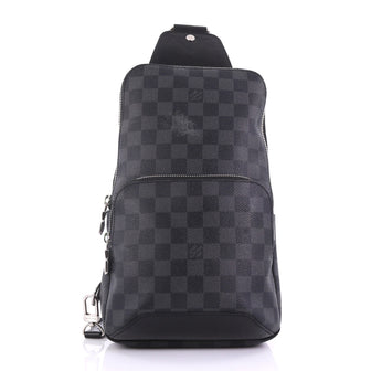 Louis Vuitton Avenue Sling Bag Damier Graphite Black 393161