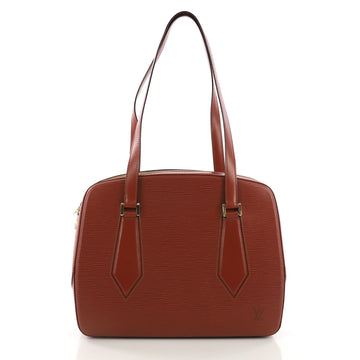 Louis Vuitton Voltaire Handbag Epi Leather Brown 393321