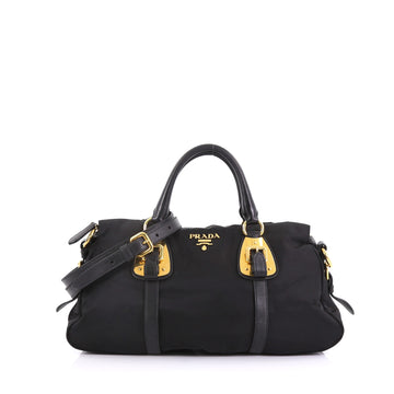 Prada Convertible Belted Satchel Tessuto with Leather Large 3935501