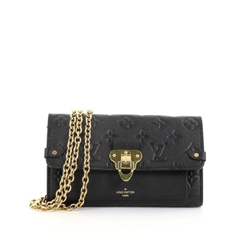 Vavin Chain Wallet - Luxury Monogram Empreinte Leather Black
