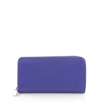 Louis Vuitton Zippy Wallet Epi Leather Purple 393673