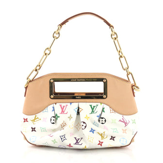 Louis Vuitton Judy Handbag Monogram Multicolor PM White 393731