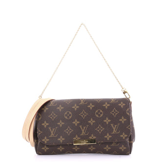 Louis Vuitton Favorite Handbag Monogram Canvas MM Brown 3937401