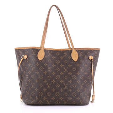 Louis Vuitton Neverfull Tote Monogram Canvas MM Brown 393761