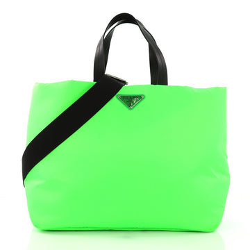 Prada Padded Tote Tessuto Medium Green 3940040