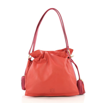 Loewe Flamenco Bag Leather Medium Red 3940047