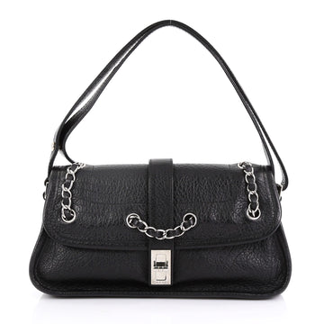 Chanel Vintage Mademoiselle Lock Flap Bag Leather Small 3940060