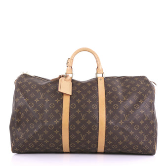 Louis Vuitton Keepall Bag Monogram Canvas 55 Brown 3940068