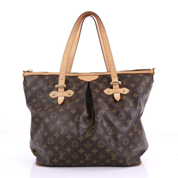 Louis Vuitton Palermo Handbag Monogram Canvas GM Brown 394081