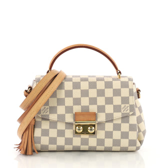 Louis Vuitton Croisette Handbag Damier White 394311