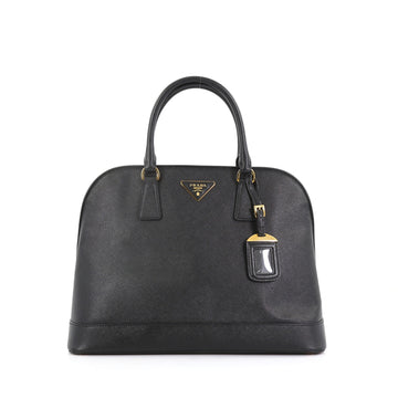 Prada Open Promenade Handbag Saffiano Leather Large Black 3944505