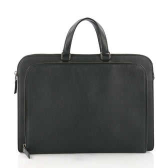 Prada Travel Briefcase Saffiano Leather Green 3944512