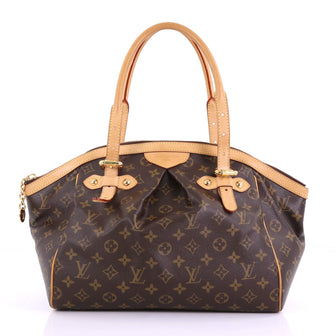 Louis Vuitton Tivoli Handbag Monogram Canvas GM Brown 394551