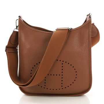 Hermes Evelyne Crossbody Gen III Clemence PM Brown 3946201