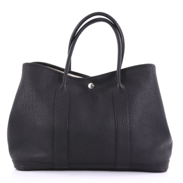 Hermes Garden Party Tote Leather 36 Black 3946203
