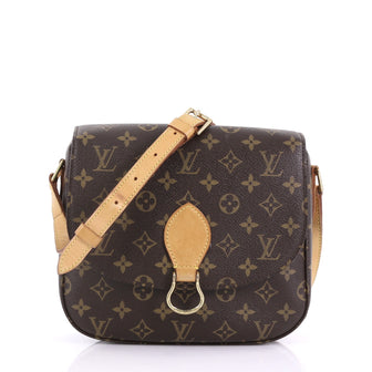 Louis Vuitton Saint Cloud Handbag Monogram Canvas GM Brown 394631