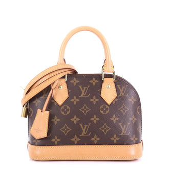 Louis Vuitton Alma Handbag Monogram Canvas BB Brown 3947315