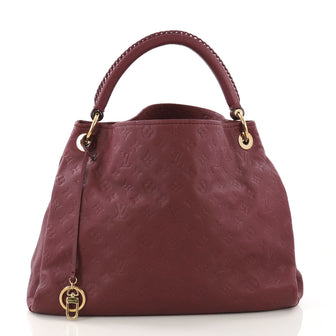 Louis Vuitton Artsy Handbag Monogram Empreinte Leather MM Purple 3947318