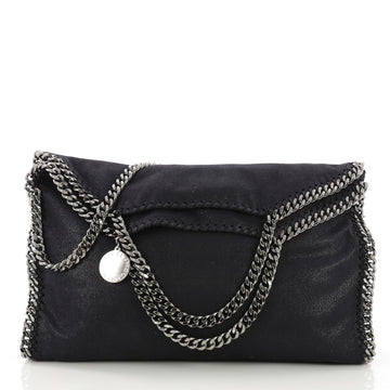 Stella McCartney Falabella Fold Over Bag Shaggy Deer Blue 3947323