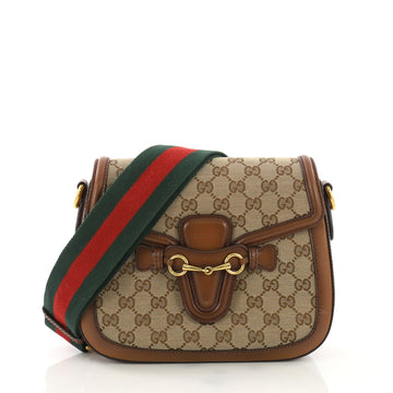 Gucci Lady Web Shoulder Bag GG Canvas Medium Neutral 394744