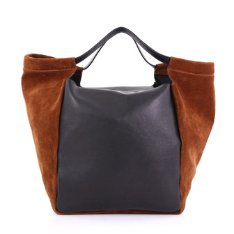Givenchy Zip Shopping Tote Leather and Suede Large Brown 3949501