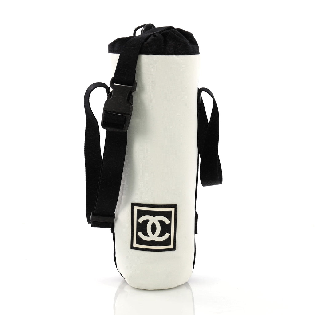 Chanel Spring 2001 Nylon Quilted Logo Water Bottle Holder