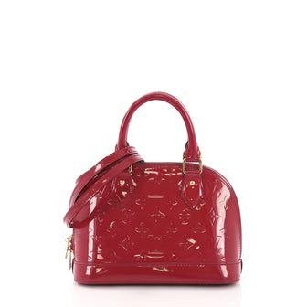 Louis Vuitton Alma Handbag Monogram Vernis BB Pink 3950333
