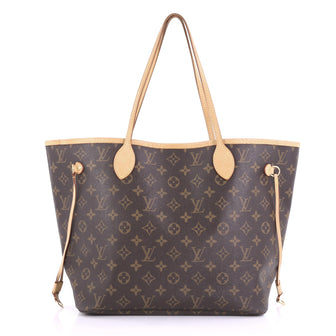 Louis Vuitton Neverfull Tote Monogram Canvas MM Brown 3950337