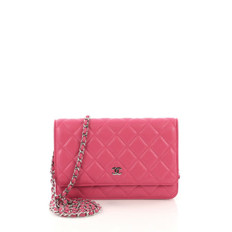 Chanel Wallet on Chain Quilted Lambskin Pink 3950364