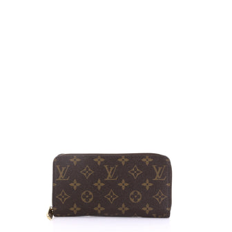 Louis Vuitton Zippy Wallet Monogram Canvas Brown 395038