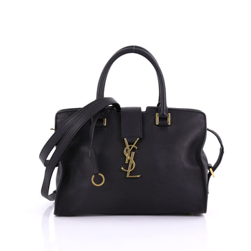 Saint Laurent Monogram Cabas Leather Small Black 395091