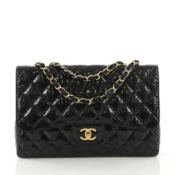 Chanel Vintage Classic Single Flap Bag Quilted Glitter 395143