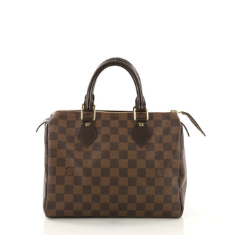 Louis Vuitton Speedy Handbag Damier 25 Brown 395146