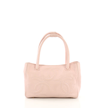 Chanel Triple CC Tote Caviar Small Pink 39515117