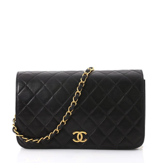 Chanel Vintage 3 Way Full Flap Bag Quilted Lambskin Small 39515123