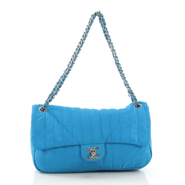 Chanel Soft Shell Flap Bag Vertical Quilted Nylon Jumbo 39515132