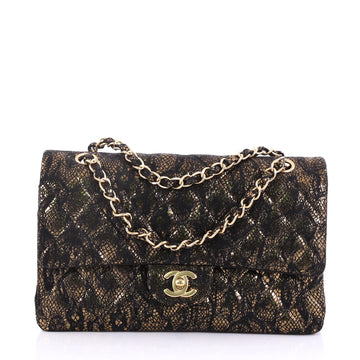 Chanel Classic Double Flap Bag Quilted Lace Motif Goatskin Black 3951520