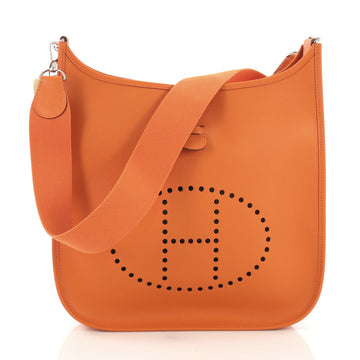 Hermes Evelyne Crossbody Gen I Epsom GM Orange 3951534