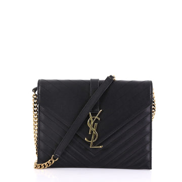 Saint Laurent Classic Monogram Chain Flap Bag Matelasse 3951568